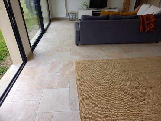 Pose d'un carrelage
