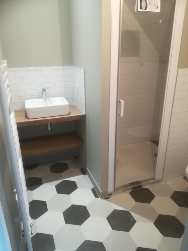Maconnerie Beche Pain Bourdelas salle de bain5