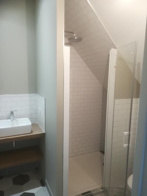 Maconnerie Beche Pain Bourdelas salle de bain5